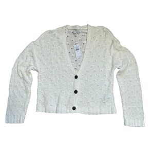 American‎ Eagle Cream Cardigan Sweater - size Small NWT